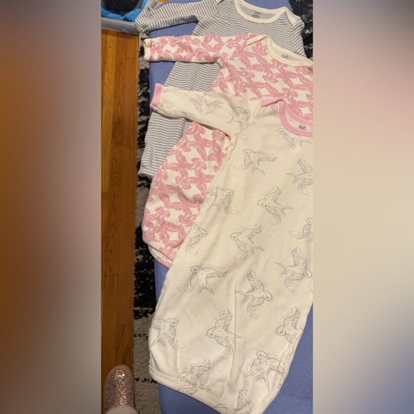 Three Pink and White Kids Pajamas Sleep Sack - Picture 1 of 4